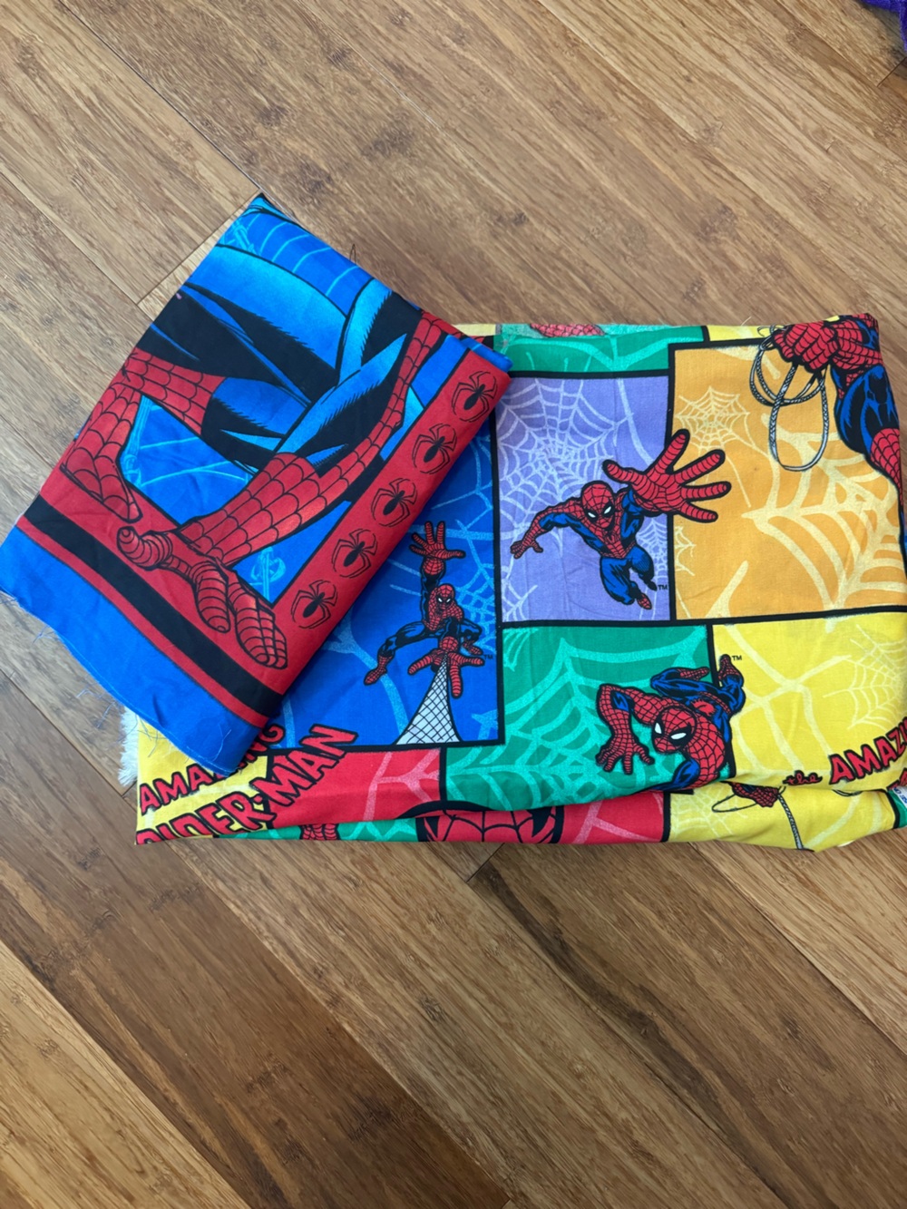 Spider-Man Comic pillow and quilt fabric